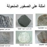 أشكال الصخور المتحولة في الطبيعة